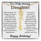 Personalized Birthday Gift for Daughter – Customized Birth Flower Name Necklace – Birthday Jewelry Gift from Mom or Dad