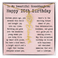 Personalized 16th Birthday Gift for Granddaughter – Customized Birth Flower Name Necklace – Sweet Sixteenth Jewelry Gift from Grandma