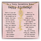 Personalized Birthday Gift for Her – Customized Birth Flower Name Necklace – Unique Jewelry Gift from Friend, Family, or Loved One