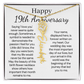 Personalized 19th Anniversary Gift for Wife – Customized Birth Flower Name Necklace – Unique Nineteenth Wedding Anniversary Gift Ideas for Wife from Husband