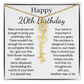 Personalized 20th Birthday Gift for Her – Customized Birth Flower Name Necklace – 20th Birthday Jewelry Gift for Daughter, Granddaughter, or Niece