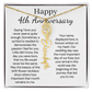 Personalized 4th Wedding Anniversary Gift for Wife – Customized Birth Flower Name Necklace – Unique Anniversary Gift Ideas for Wife from Husband