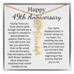 Personalized 49th Anniversary Gift for Wife – Customized Birth Flower Name Necklace – Unique Forty-Ninth Wedding Anniversary Gift Ideas for Wife from Husband