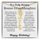 Personalized Bonus Granddaughter  Birthday Gift – Customized Birth Flower Name Necklace – Jewelry Gift from Grandma