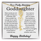 Personalized Birthday Gift for Goddaughter – Customized Birth Flower Name Necklace – Jewelry Gift from Godmother