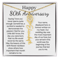 Personalized 80th Anniversary Gift for Wife – Customized Birth Flower Name Necklace – Unique Eightieth Wedding Anniversary Gift Ideas for Wife from Husband
