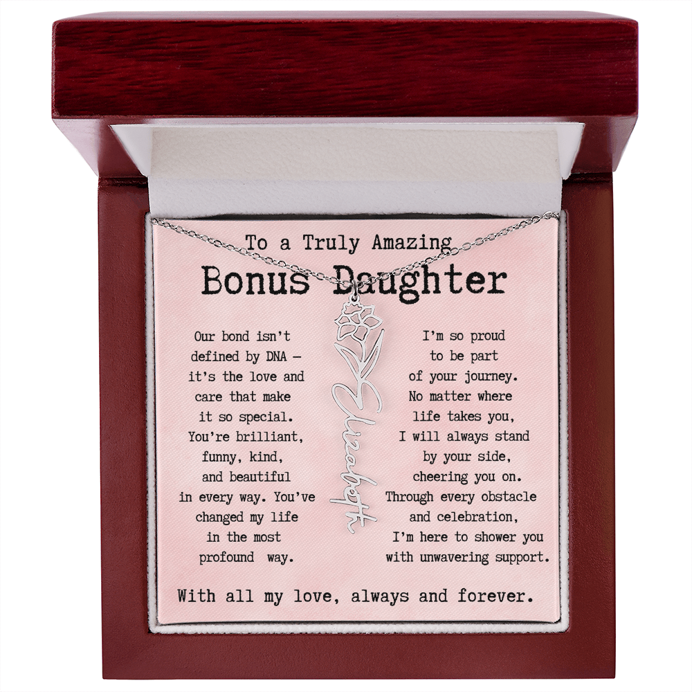 Personalized Gift for Bonus Daughter - I'm so proud   to be part  of your journey.