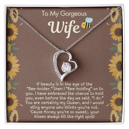 Funny Gift for Wife - If Beauty is in the eye of the "Bee-holder" - Humorous Gift from Husband to Wife