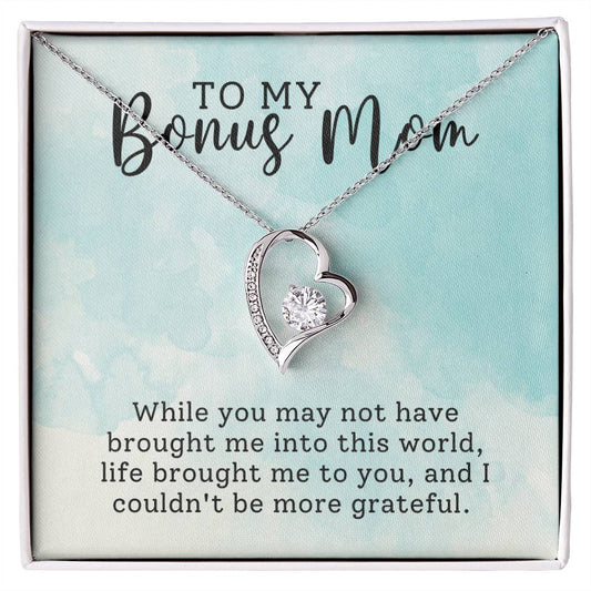 Gift for Bonus Mom from Son,Daughter - I couldn't be more grateful!