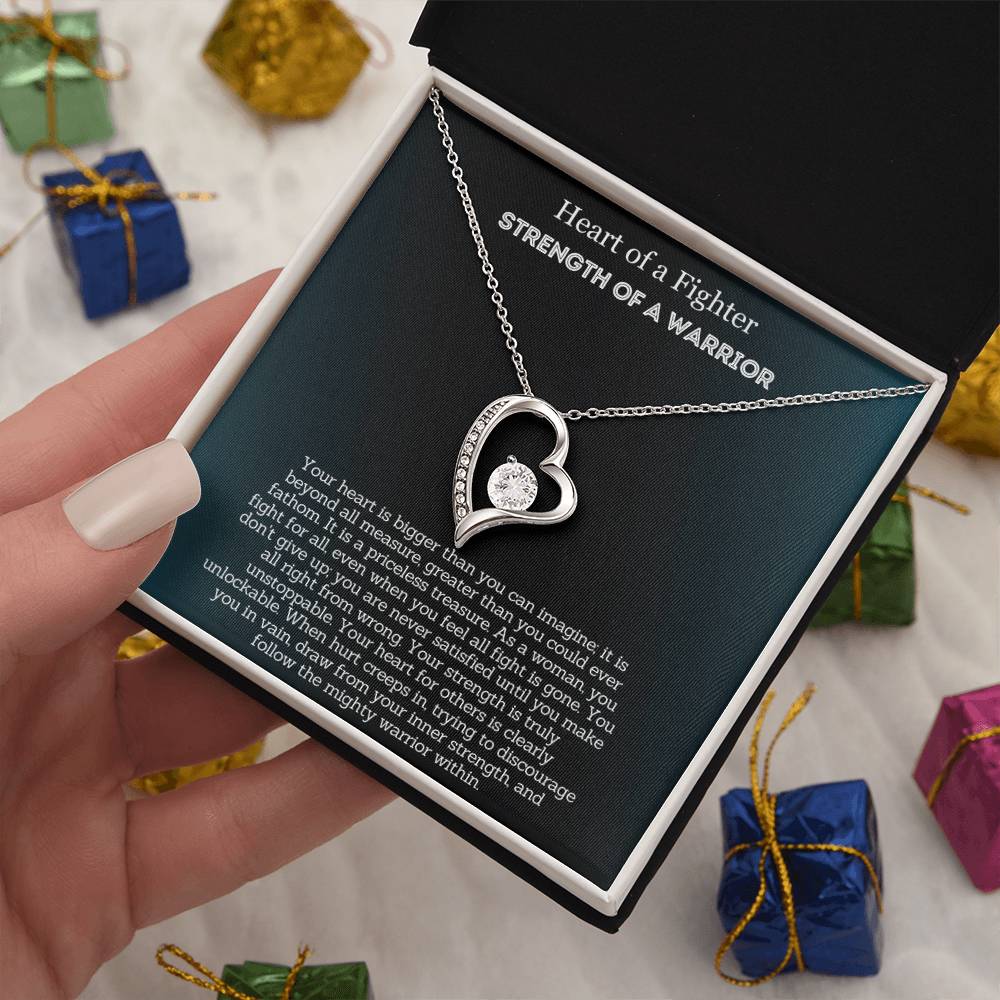 Heart Of A Fighter - Encouragement Gift for Her - Your strength is truly unstoppable