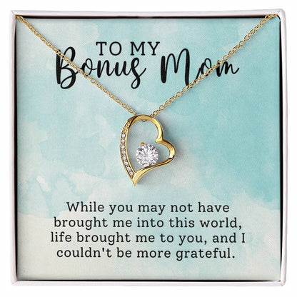 Gift for Bonus Mom from Son,Daughter - I couldn't be more grateful!
