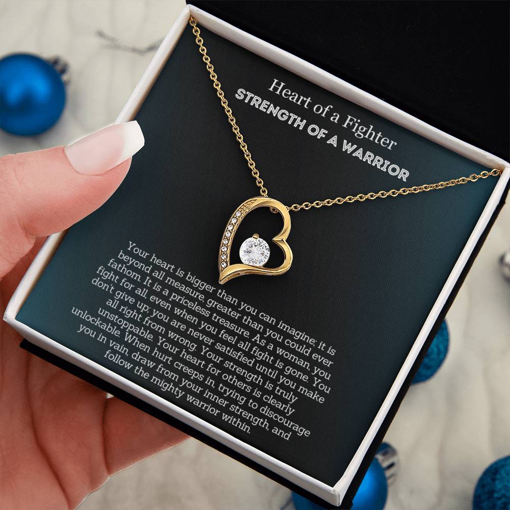 Heart Of A Fighter - Encouragement Gift for Her - Your strength is truly unstoppable