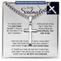 Personalized Cross Necklace for Soulmate with Adjustable  Cuban Link Chain