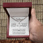 Personalized Cross Necklace for Soulmate with Adjustable  Cuban Link Chain