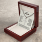 Engraved Cross Necklace for Stepson with Cuban Link Chain