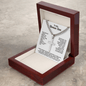 Engraved Cross Necklace for Bonus Son with Cuban Link Chain