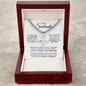 Personalized Cross Necklace for Soulmate with Adjustable  Cuban Link Chain