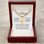 Personalized Cross Necklace for Soulmate with Adjustable  Cuban Link Chain