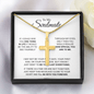 Personalized Cross Necklace for Soulmate with Adjustable Snake Chain