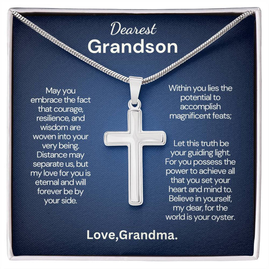 Happy Birthday to my Dearest Grandson From Grandma - Within you lies the potential to accomplish magnificent feats!